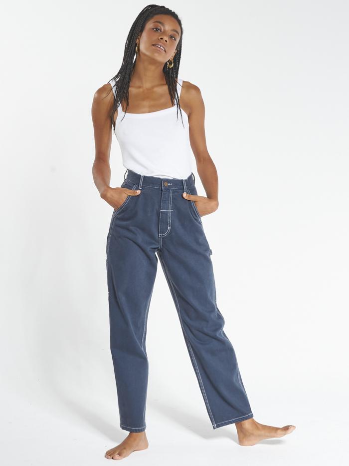 Carpenter Drill Pant - Washed Navy