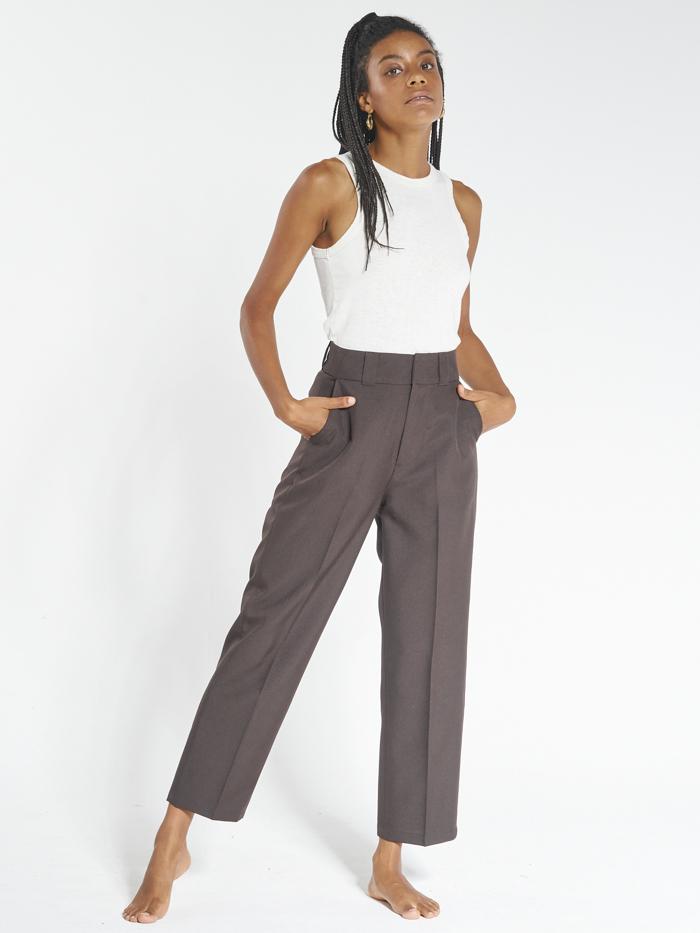Donna Pant - Postal Brown