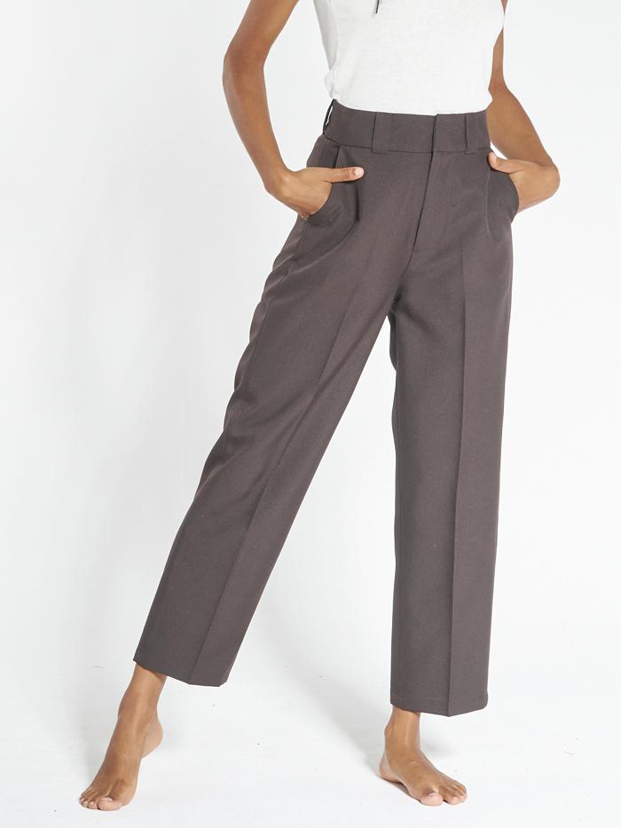 Donna Pant - Postal Brown