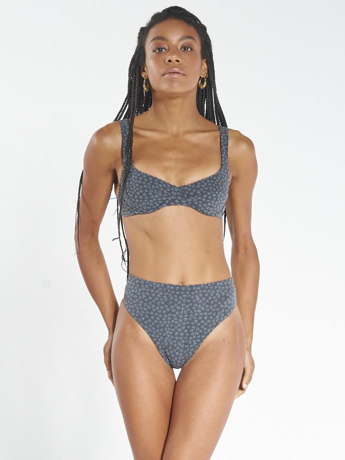 Royal Bloom Underwire Top - Royal Blue