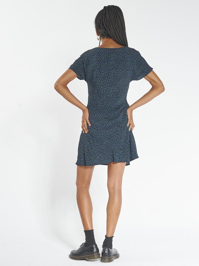 Royal Bloom Dress - Royal Blue