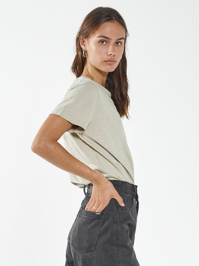 Thrills Territory Hemp Relax Fit Tee - Overcast