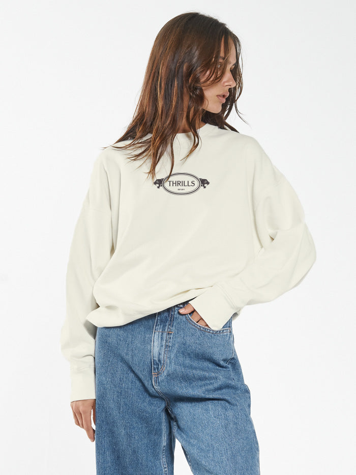 From The Beginning Slouch Crew - Heritage White