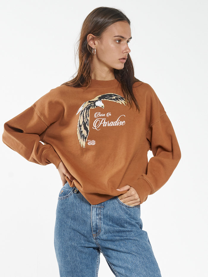 Speed Needs Slouch Crew - Caramel