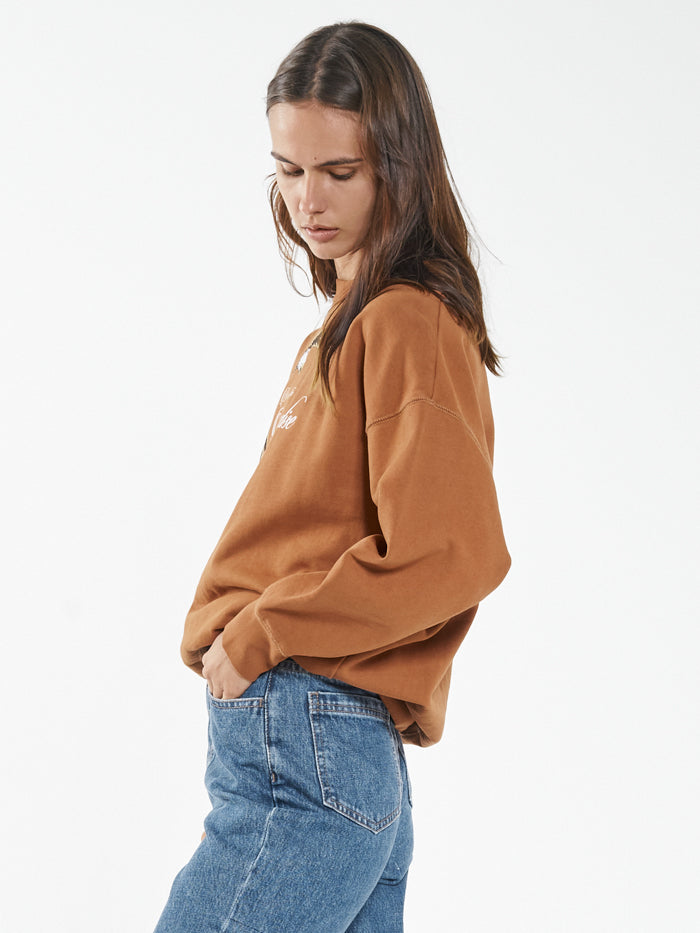 Speed Needs Slouch Crew - Caramel