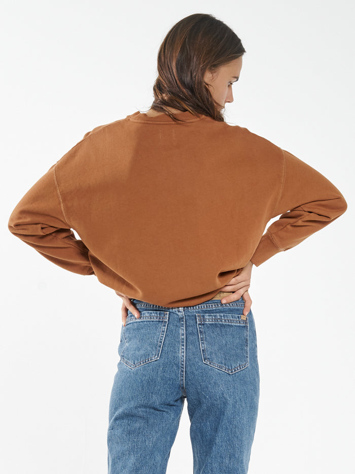 Speed Needs Slouch Crew - Caramel