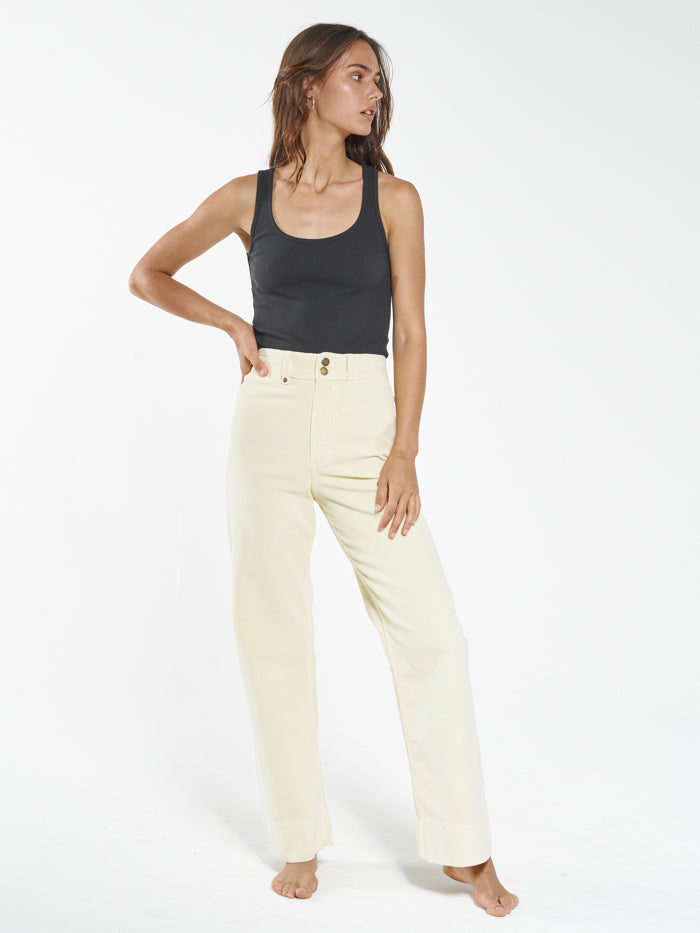 Belle Full Length Cord Pant - Sunlight