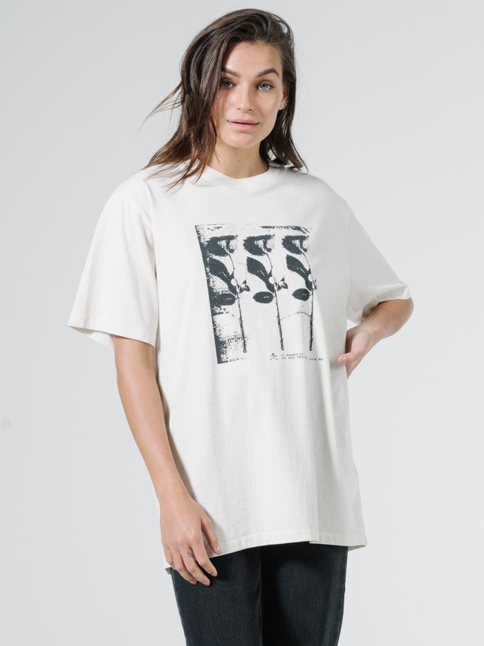 Three Roses Merch Tee - Heritage White