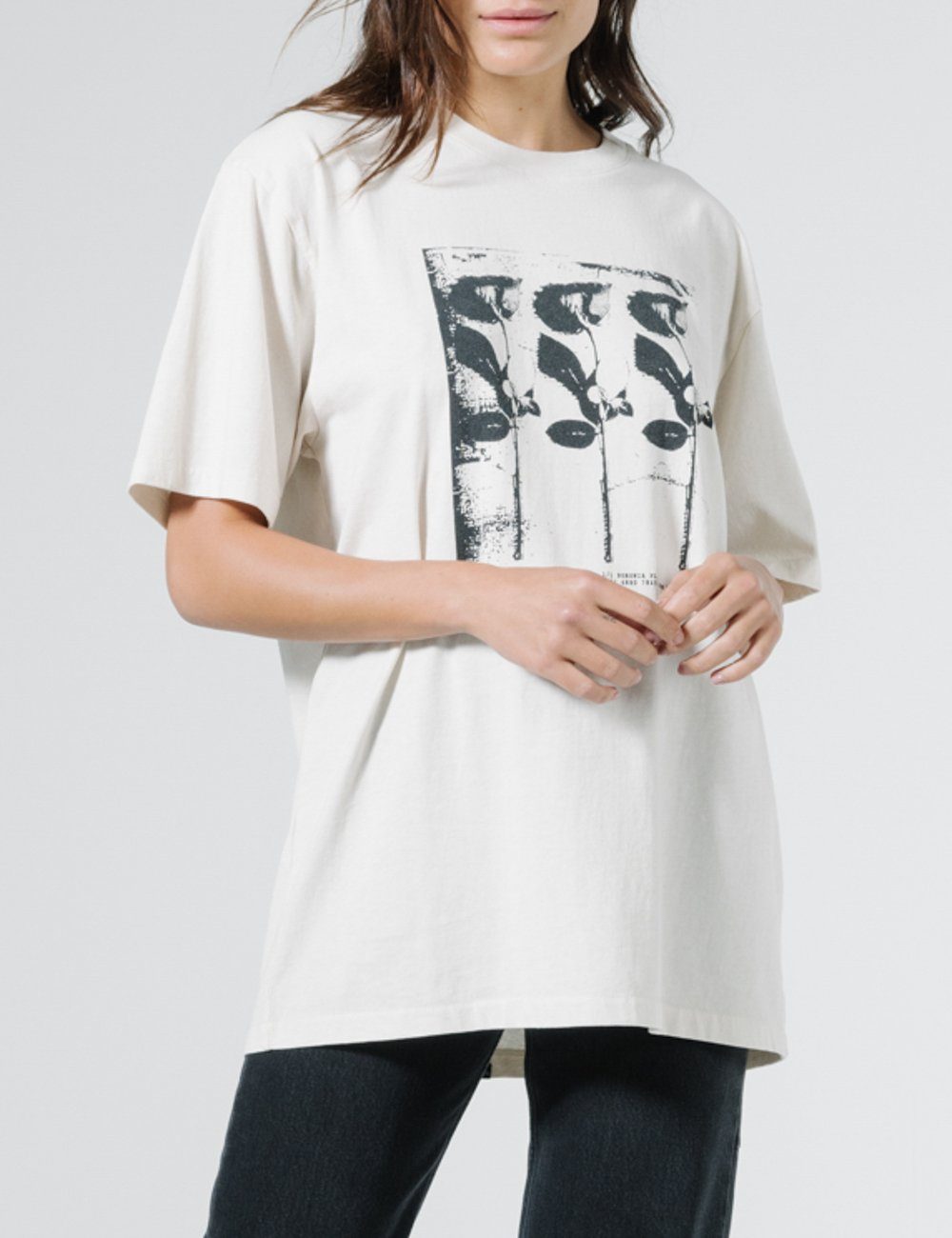 Three Roses Merch Tee - Heritage White