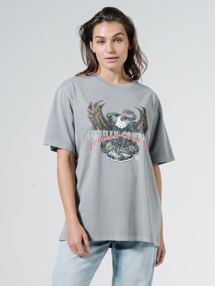 Retribution Merch Tee - Washed Grey