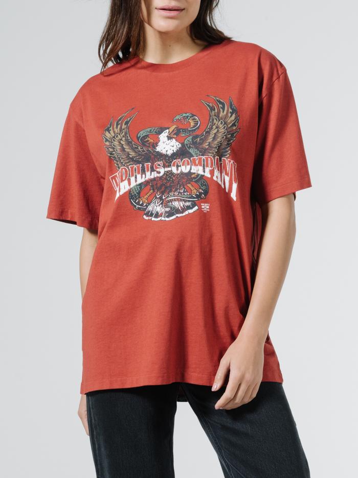 Retribution Merch Tee - Redwood