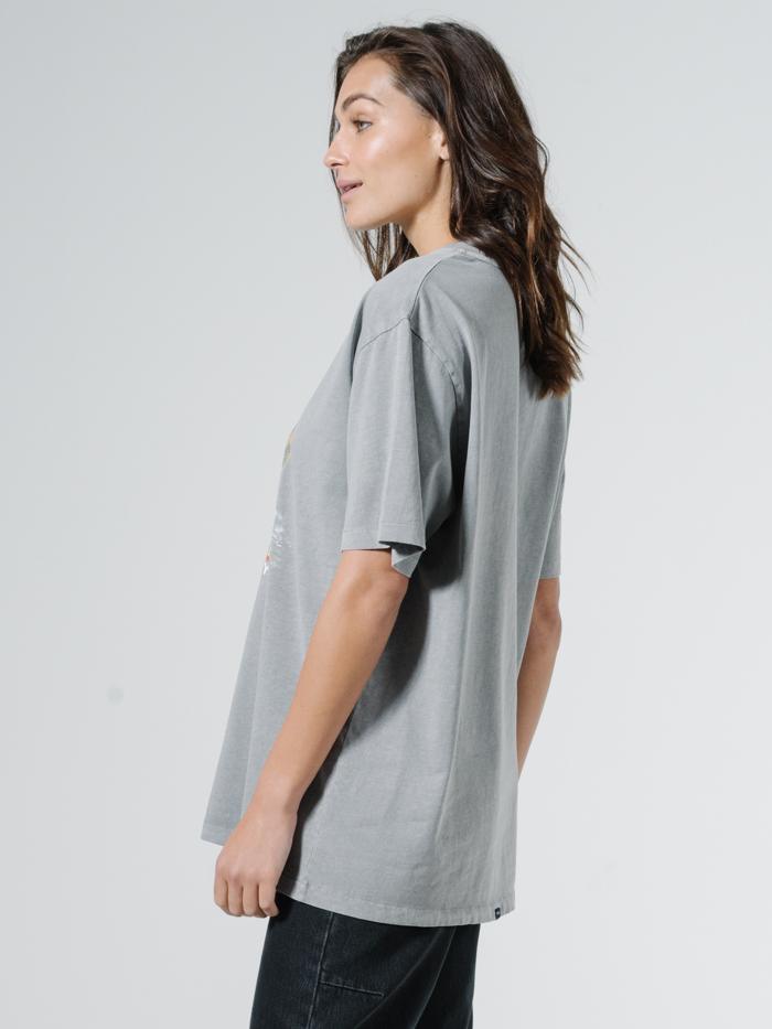 Howling Moon Merch Tee - Washed Grey