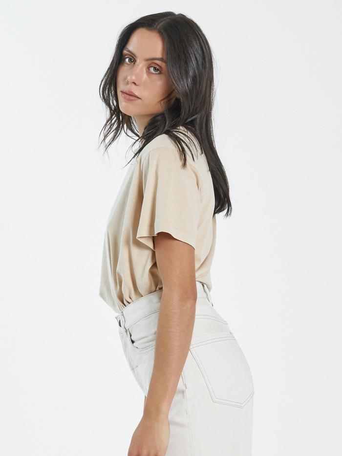 Minimal Thrills Relaxed Tee - Nude