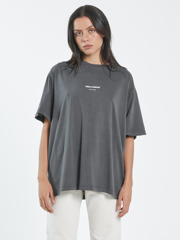Thrills Stamp Merch Fit Tee - Merch Black