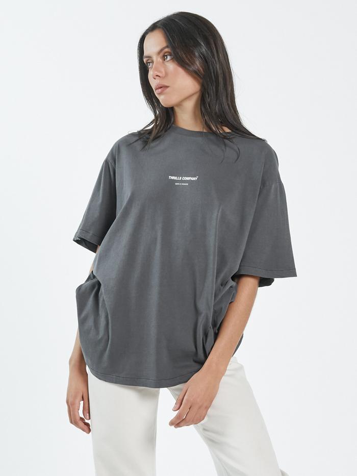 Thrills Stamp Merch Fit Tee - Merch Black