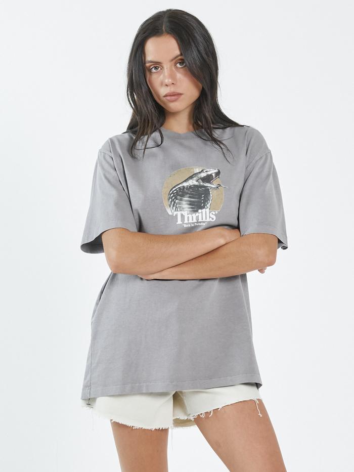 Paranoia Merch Fit Tee - Washed Grey