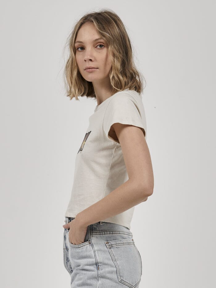 Triptych Mini Tee - Heritage White