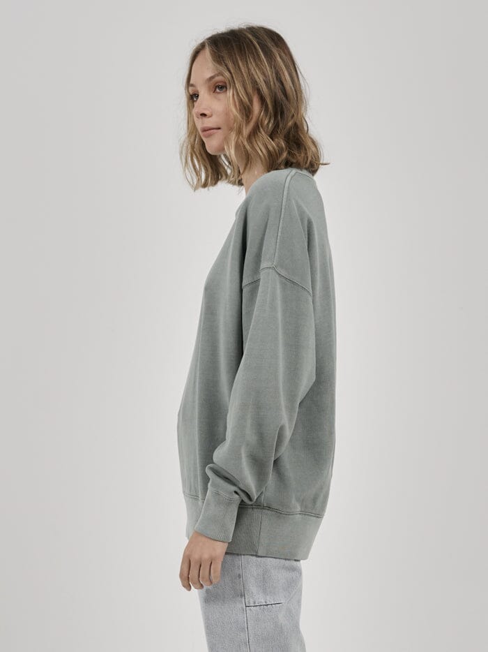 Minimal Thrills Slouch Crew - Seaglass Green