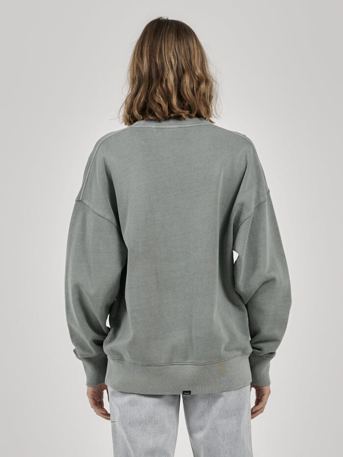 Minimal Thrills Slouch Crew - Seaglass Green