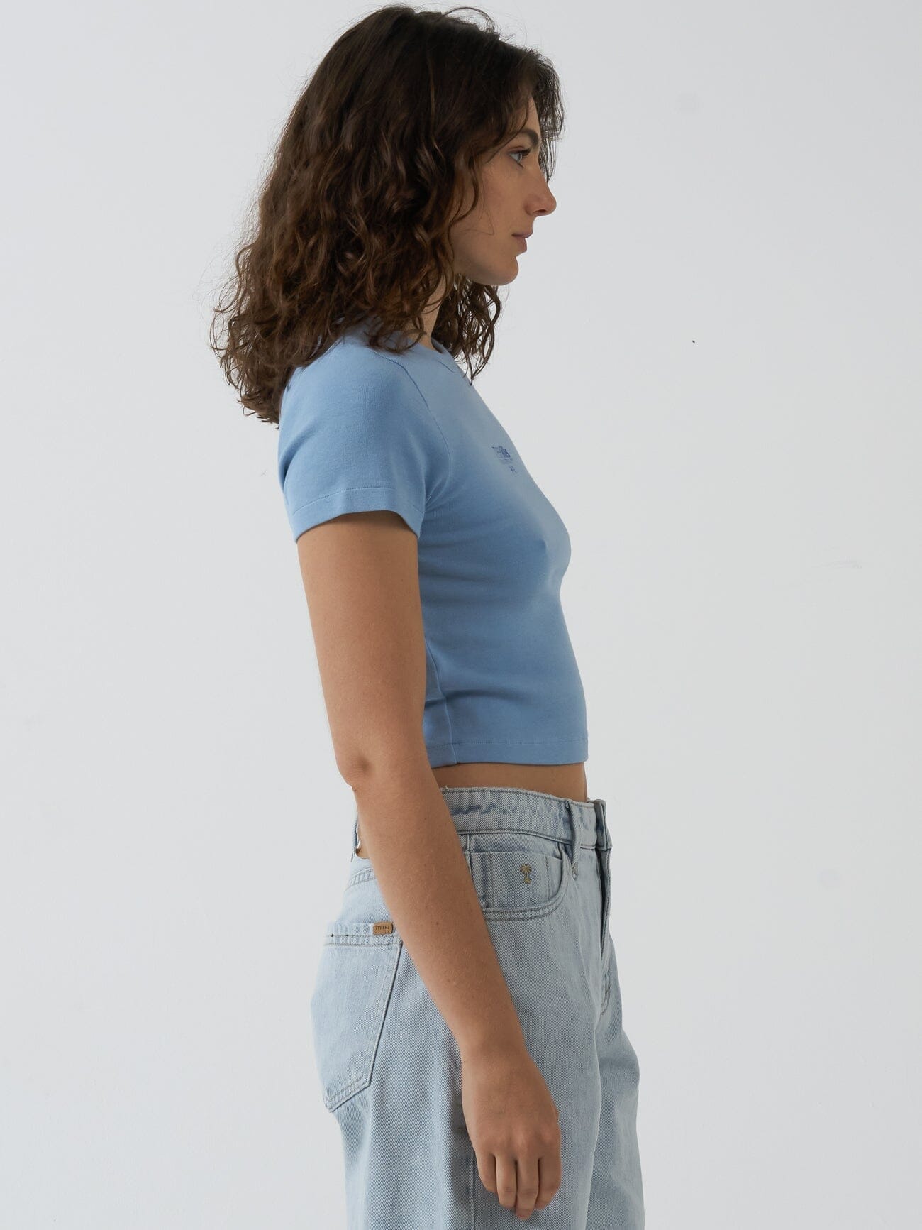 Split Decision Y2k Tee - Sea Blue