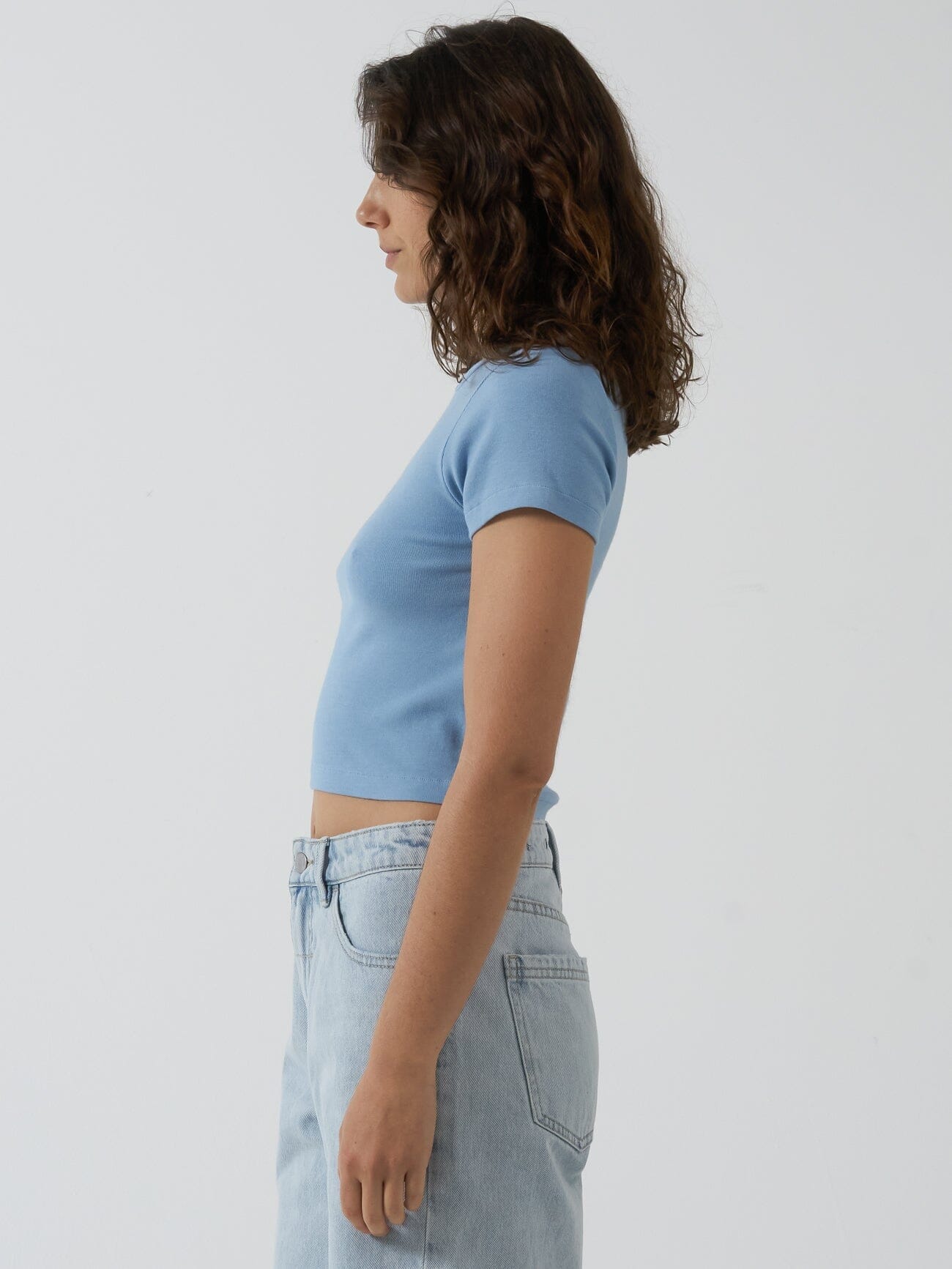 Split Decision Y2k Tee - Sea Blue