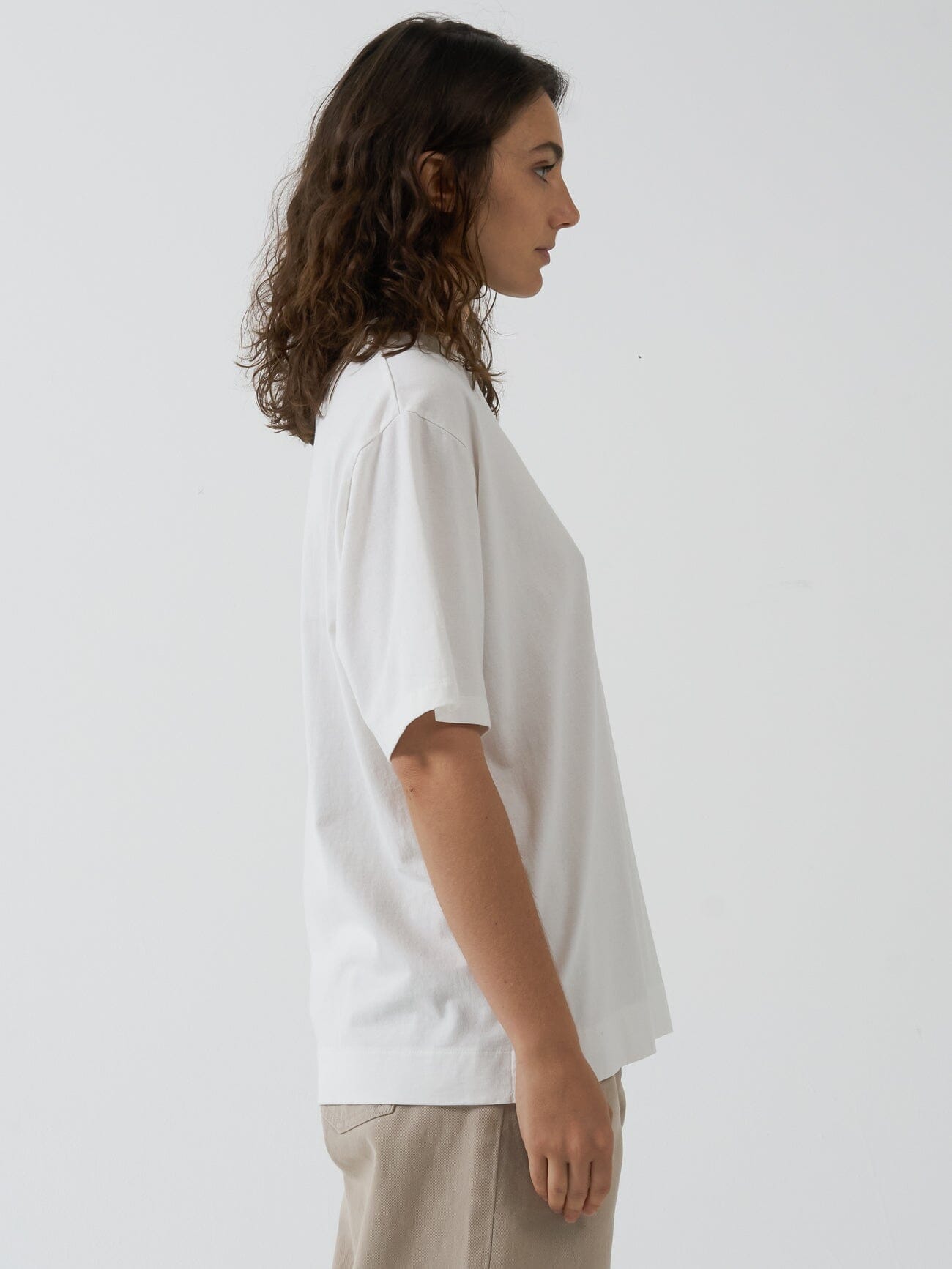 Flux Arc Box Tee - Dirty White