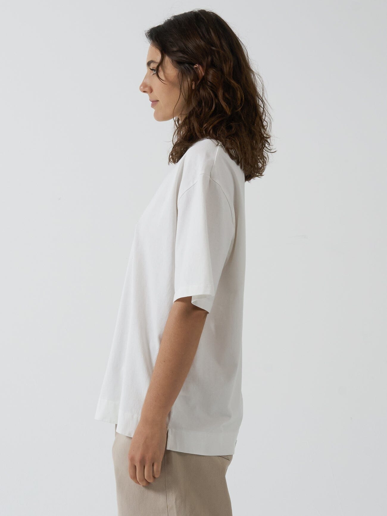 Flux Arc Box Tee - Dirty White