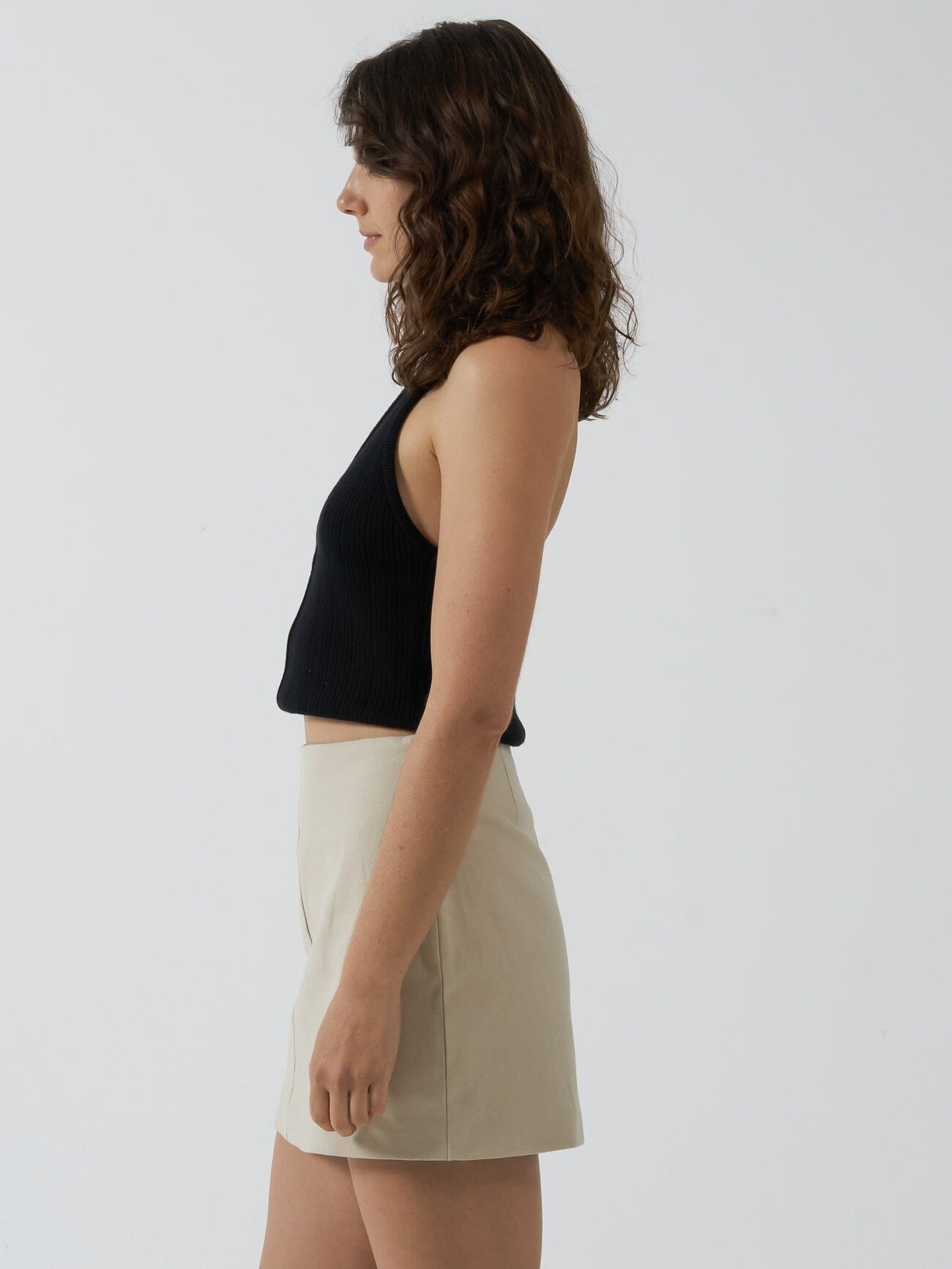 Kendal Knit Halter - Black