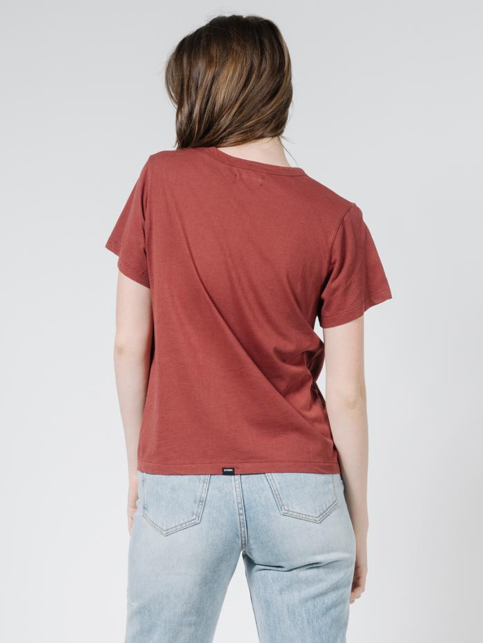 Silo Relaxed Tee - Burnt Red
