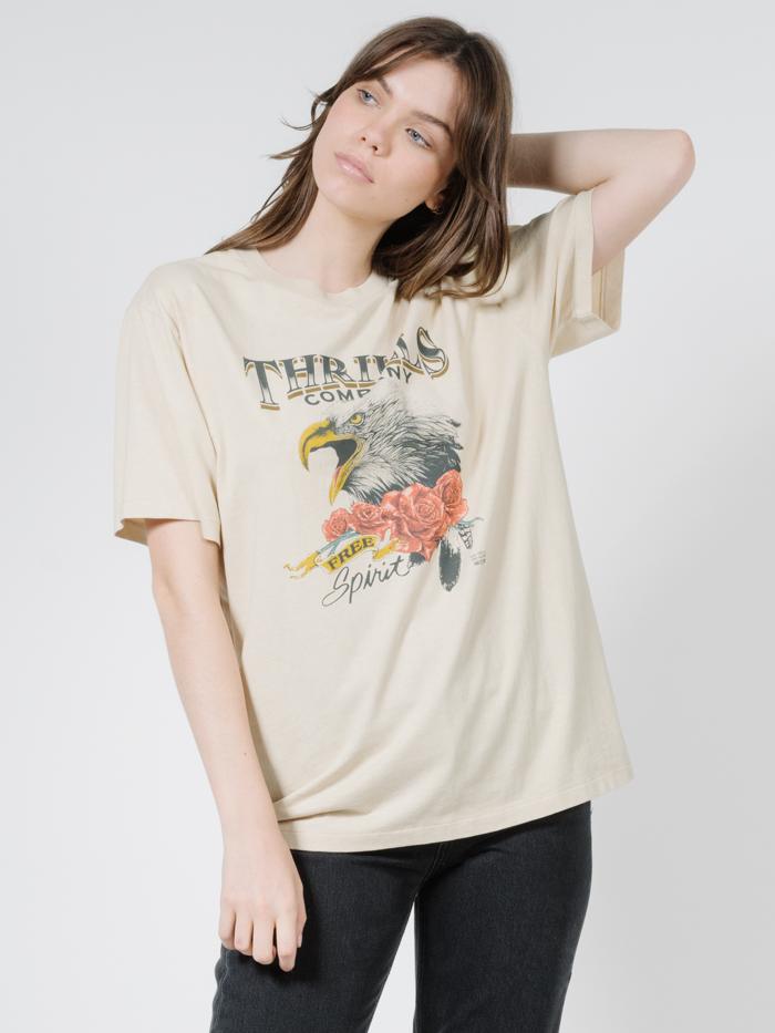 Rose Spirit Merch Tee - Thrift White