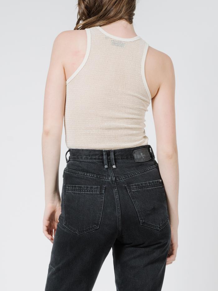 Mesh Knit Singlet - Unbleached