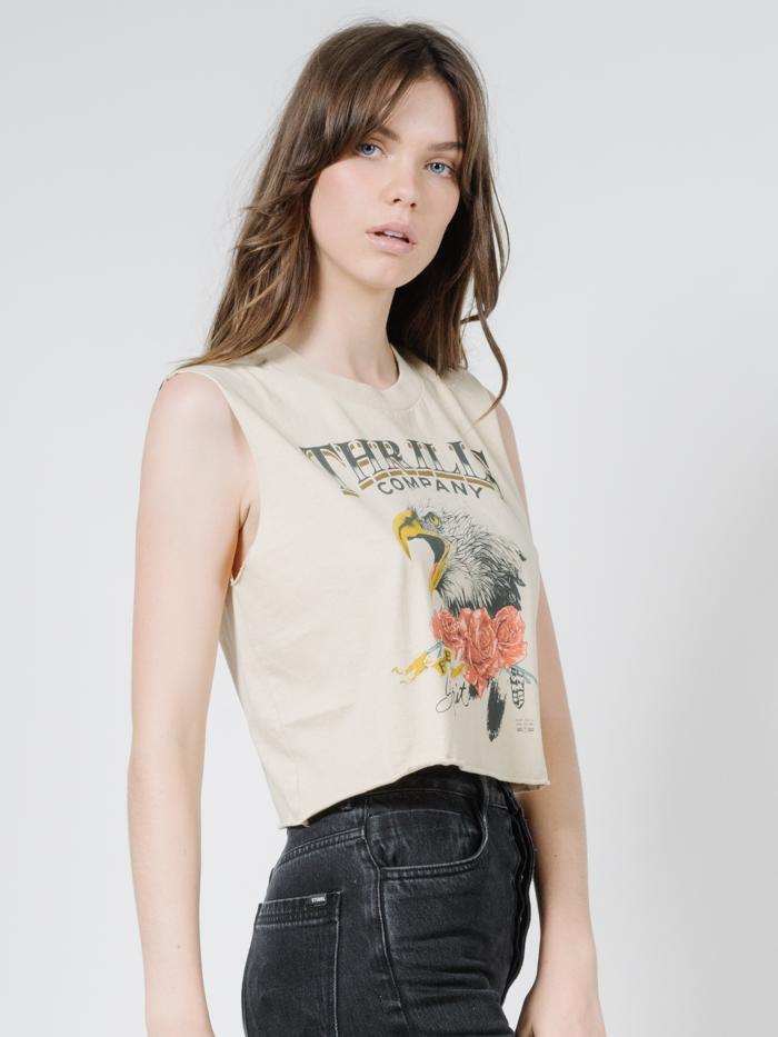 Rose Spirit Crop Muscle - Thrift White