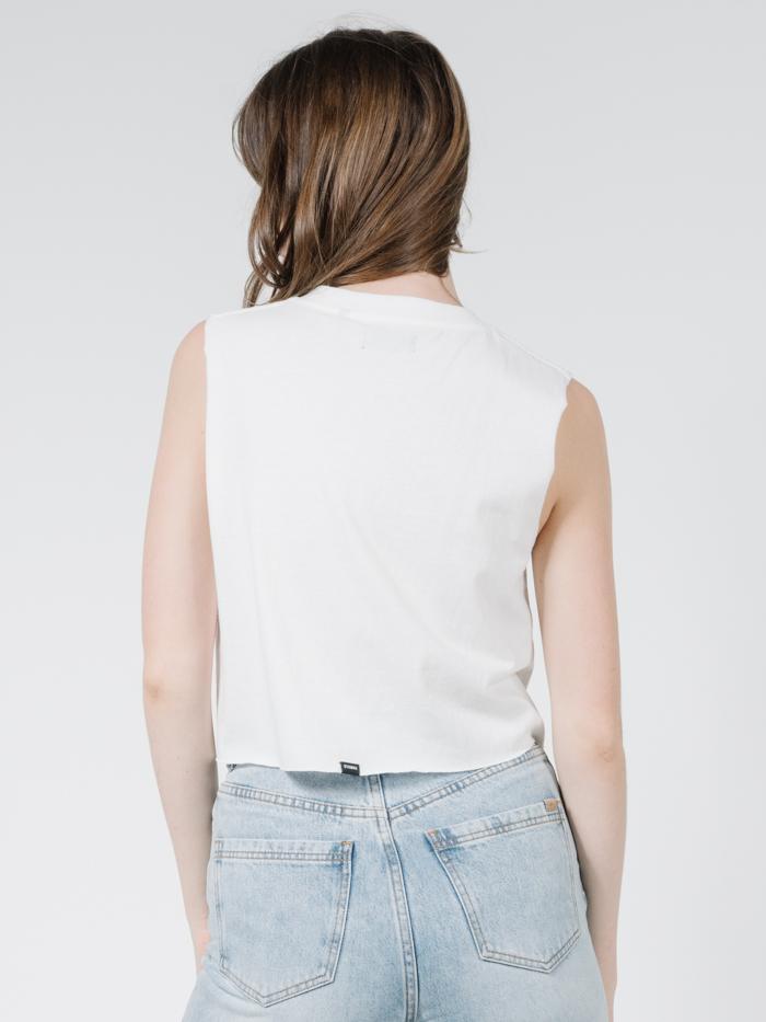 Palmed Thrills Company Crop Muscle - Merch Black