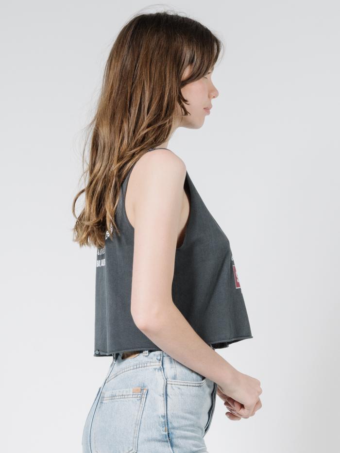 Thrills Garage Crop Muscle - Merch Black