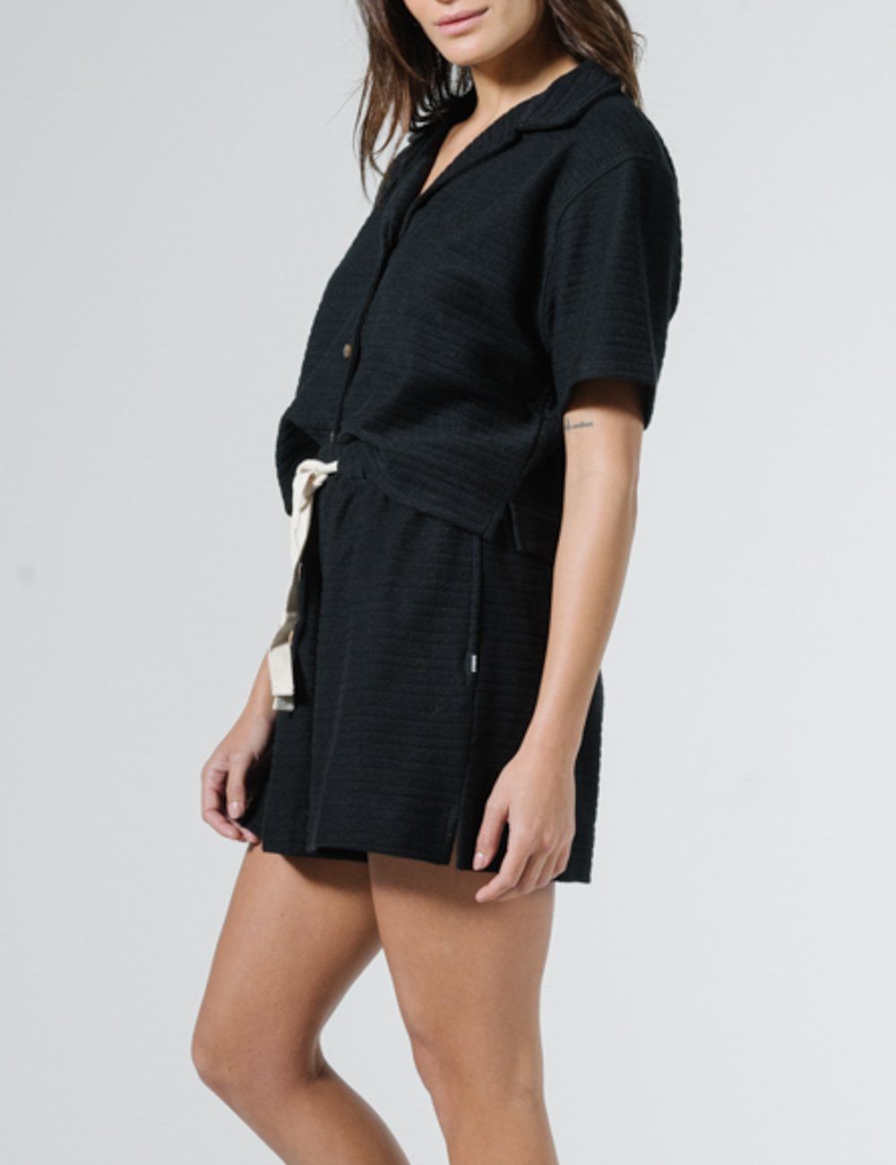 Terry Field Short - Black