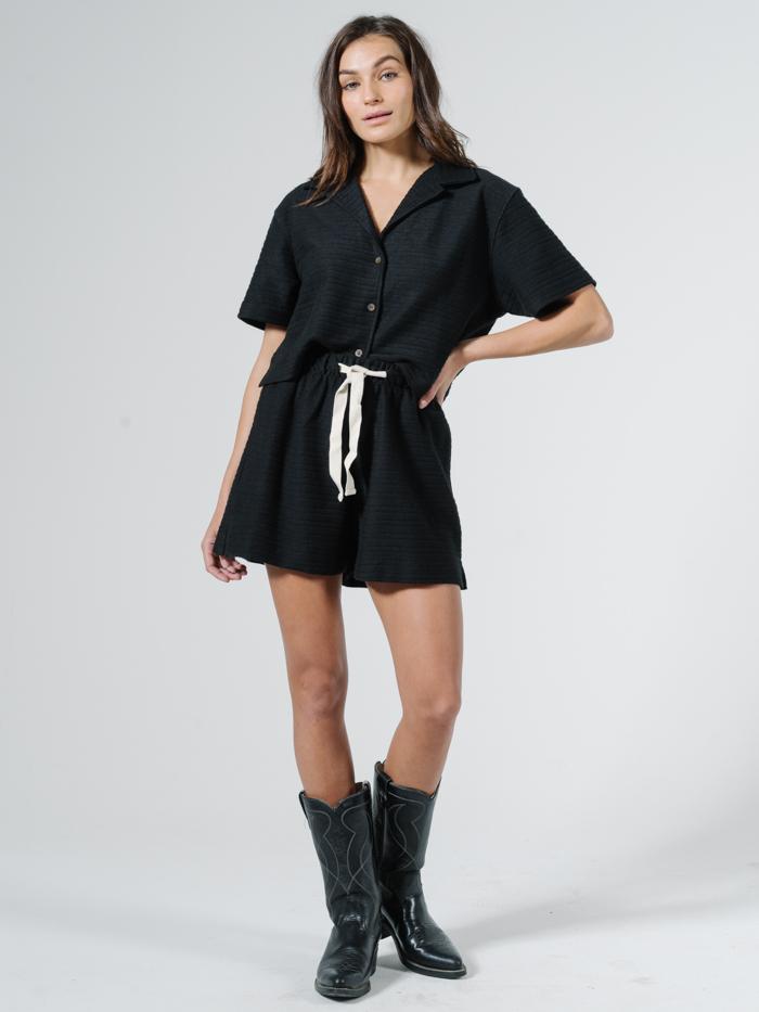 Terry Field Short - Black