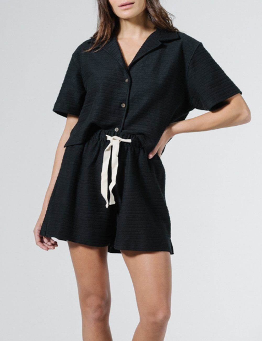 Terry Field Short - Black