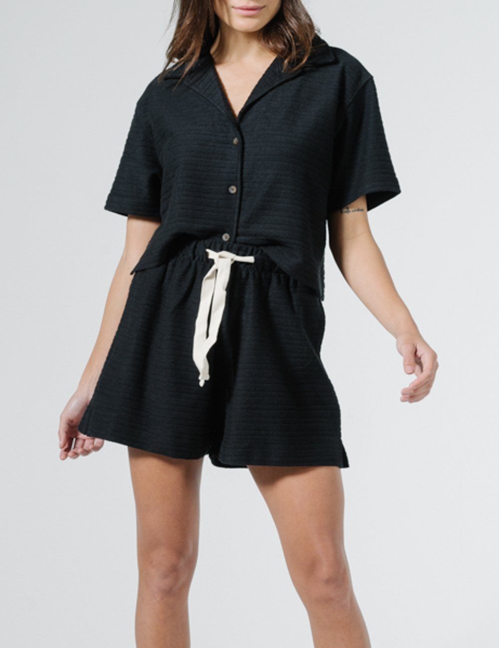 Terry Field Short - Black