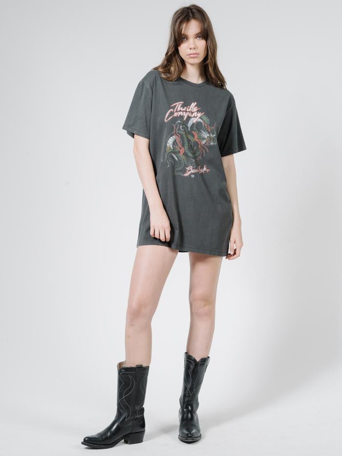 Bad Luck Merch Tee Dress - Merch Black