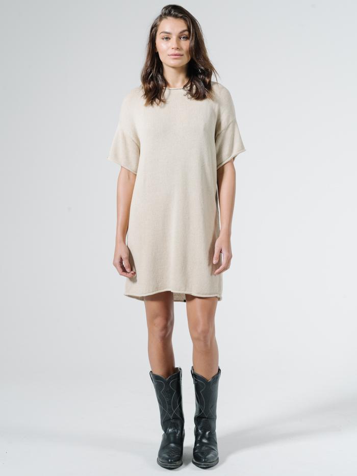 Fairbanks Knit Dress - Bone White