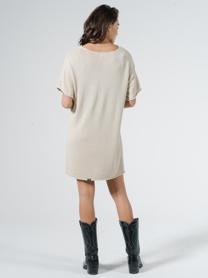 Fairbanks Knit Dress - Bone White