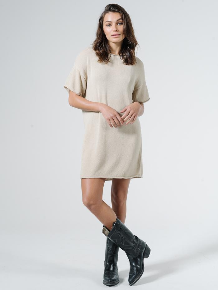 Fairbanks Knit Dress - Bone White