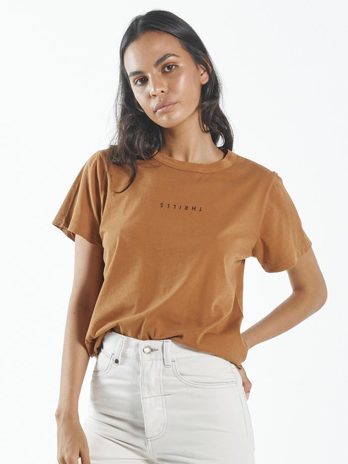 Minimal Thrills Relaxed Tee - Spice Brown