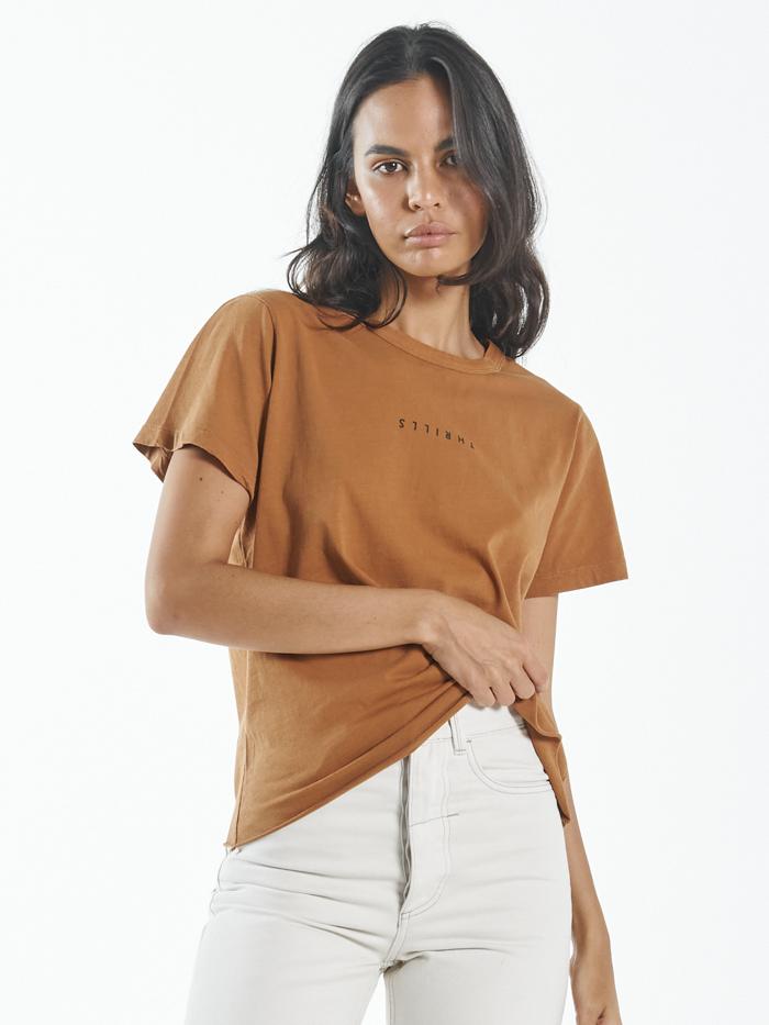 Minimal Thrills Relaxed Tee - Spice Brown