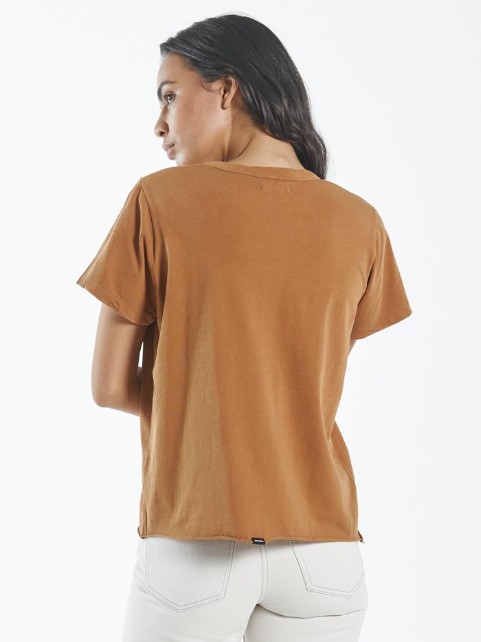 Minimal Thrills Relaxed Tee - Spice Brown