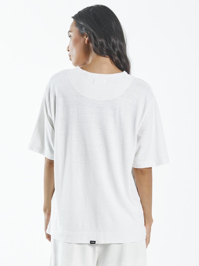 Hemp Box Tee - Dirty White