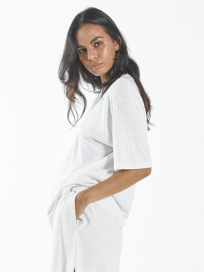 Hemp Box Tee - Dirty White