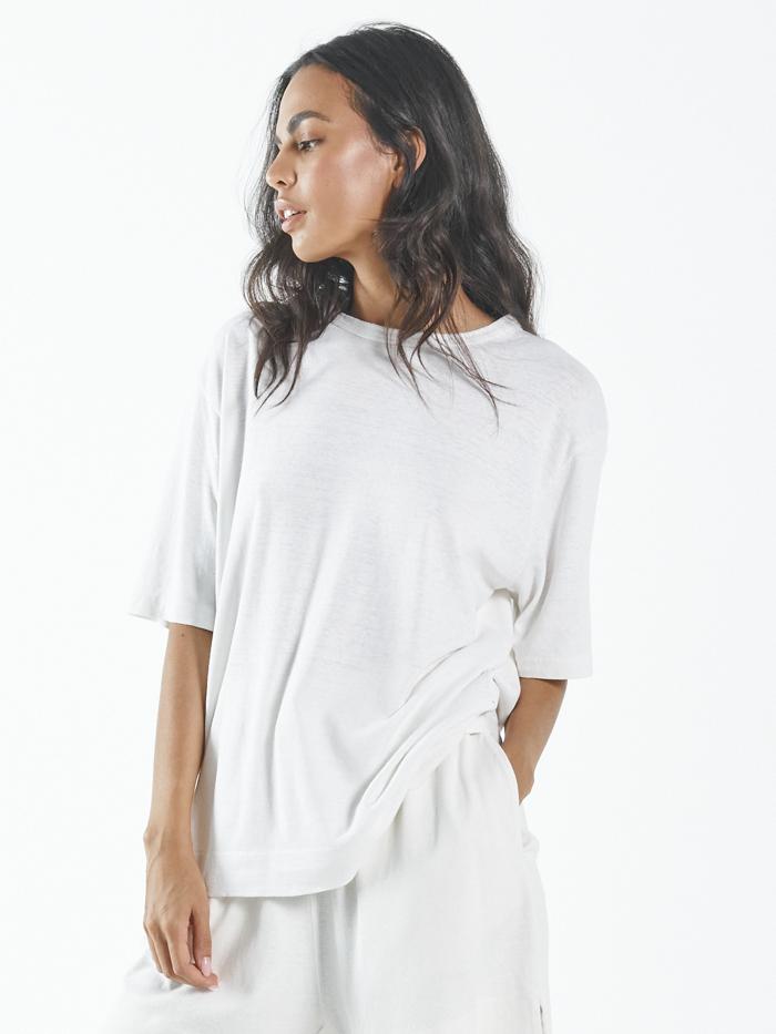Hemp Box Tee - Dirty White