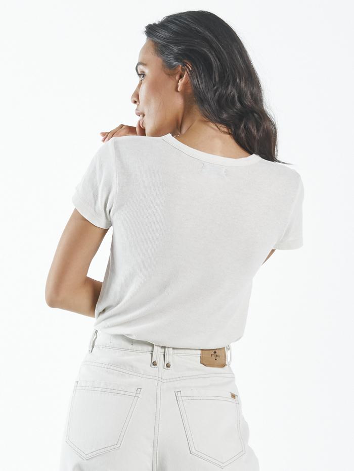 Hemp Paper Rib Tee - Tofu