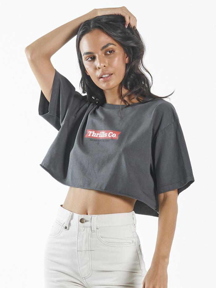 Brigade Super Crop Tee - Merch Black